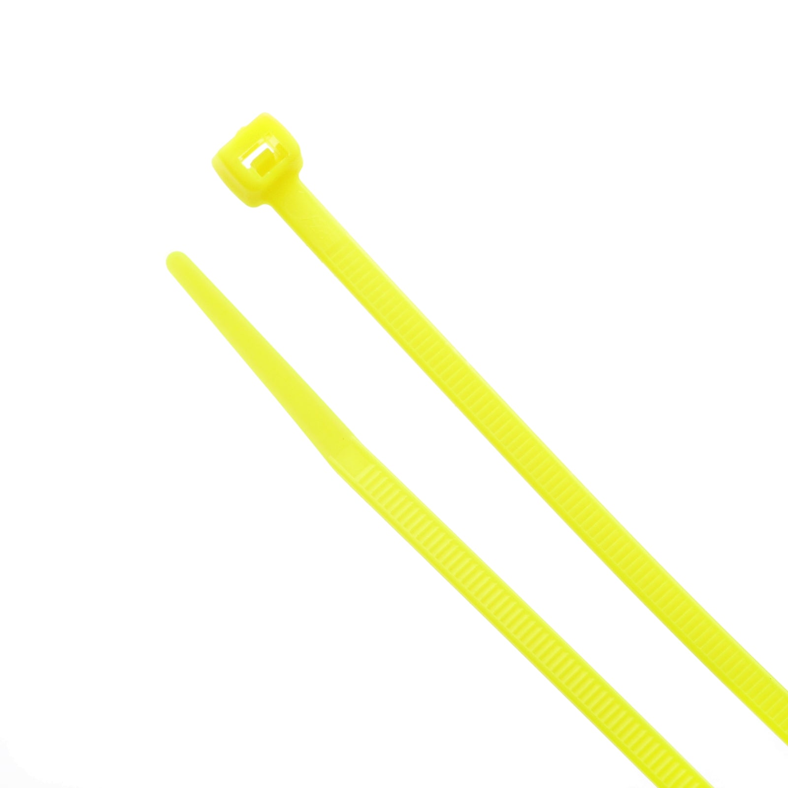 8-inch Fluorescent Yellow Multi-Purpose Cable Tie, 75-lb Tensile Strength, UL 21S Listed, 100-Pack