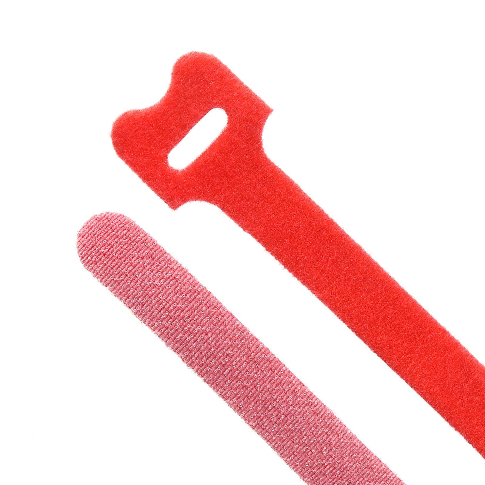 8-inch Red Hook and Loop, 5.6-lb Tensile Strength, 10-Pack