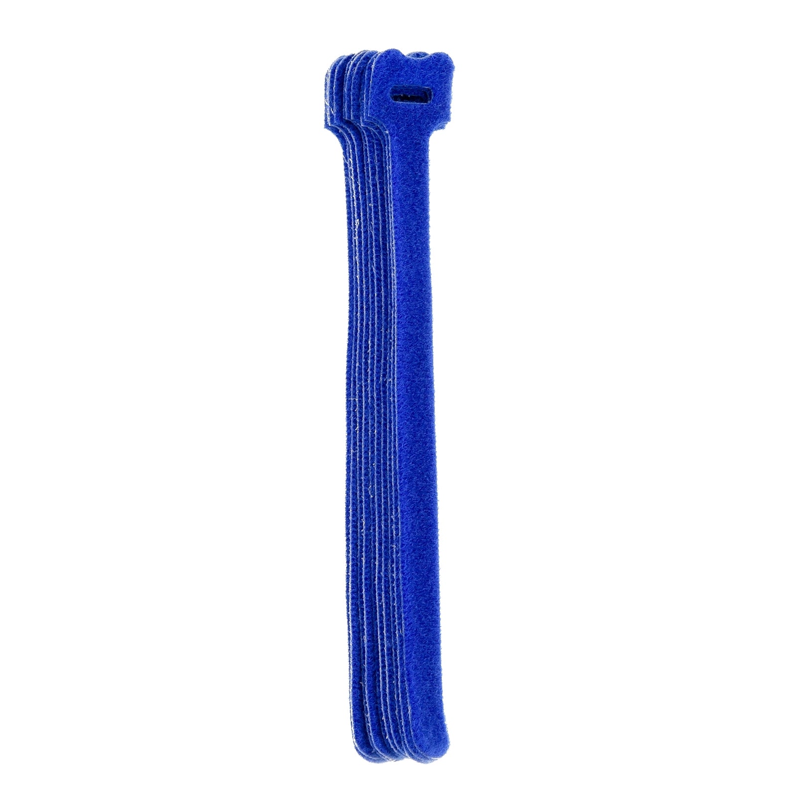 8-inch Blue Hook and Loop, 5.6-lb Tensile Strength, 10-Pack