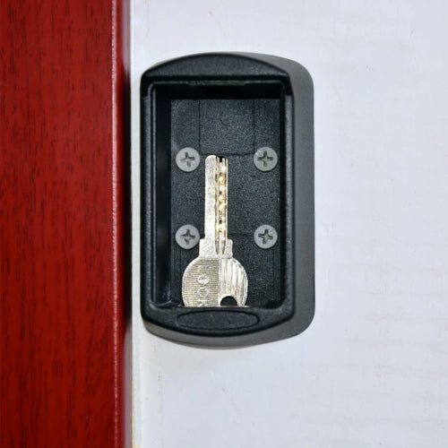 South Main Hardware Wall-Mounted Key Storage Box with Resettable Combination, Black, 1-Pack