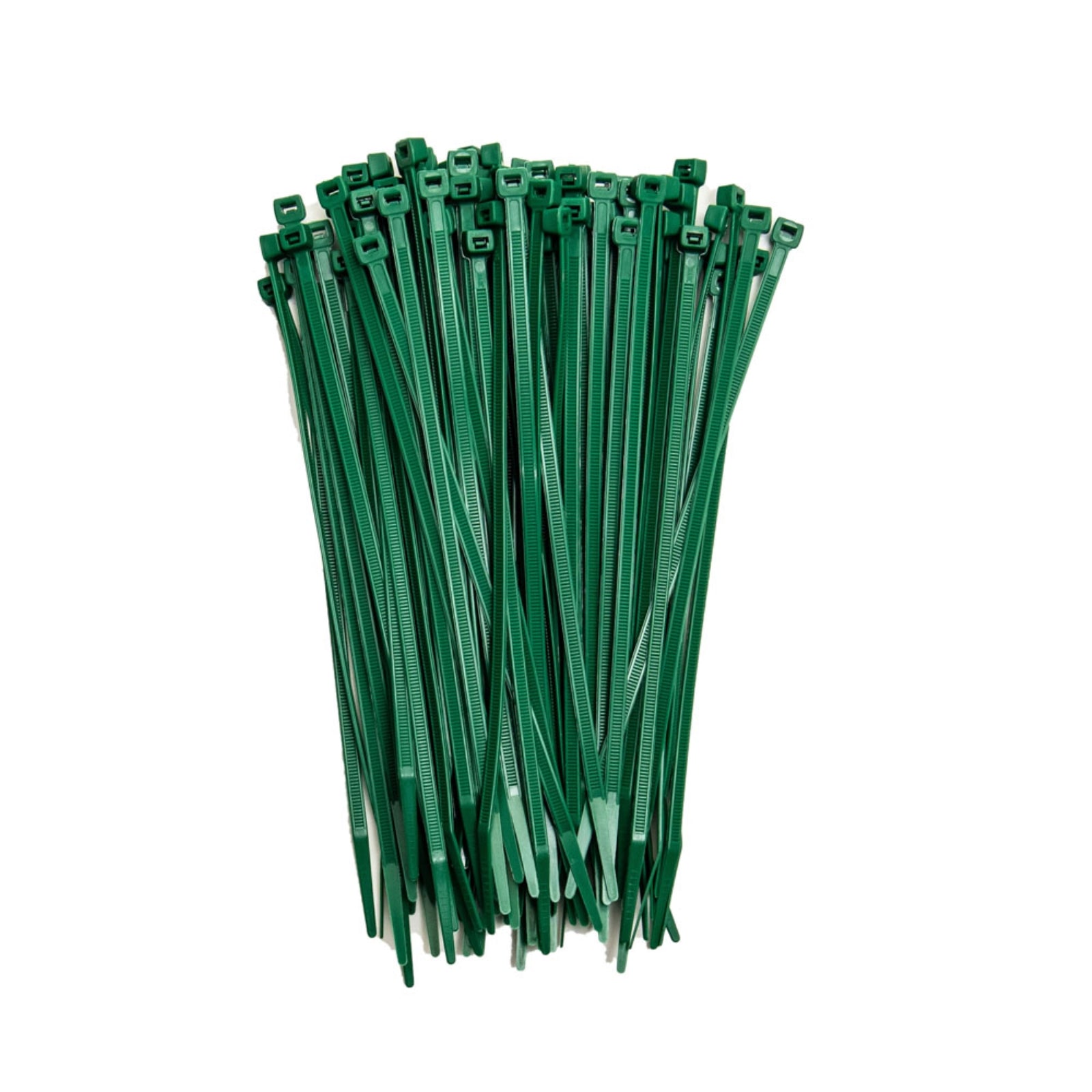 8-inch Dark Green Multi-Purpose Cable Tie, 75-lb Tensile Strength, UL 21S Listed, 100-Pack