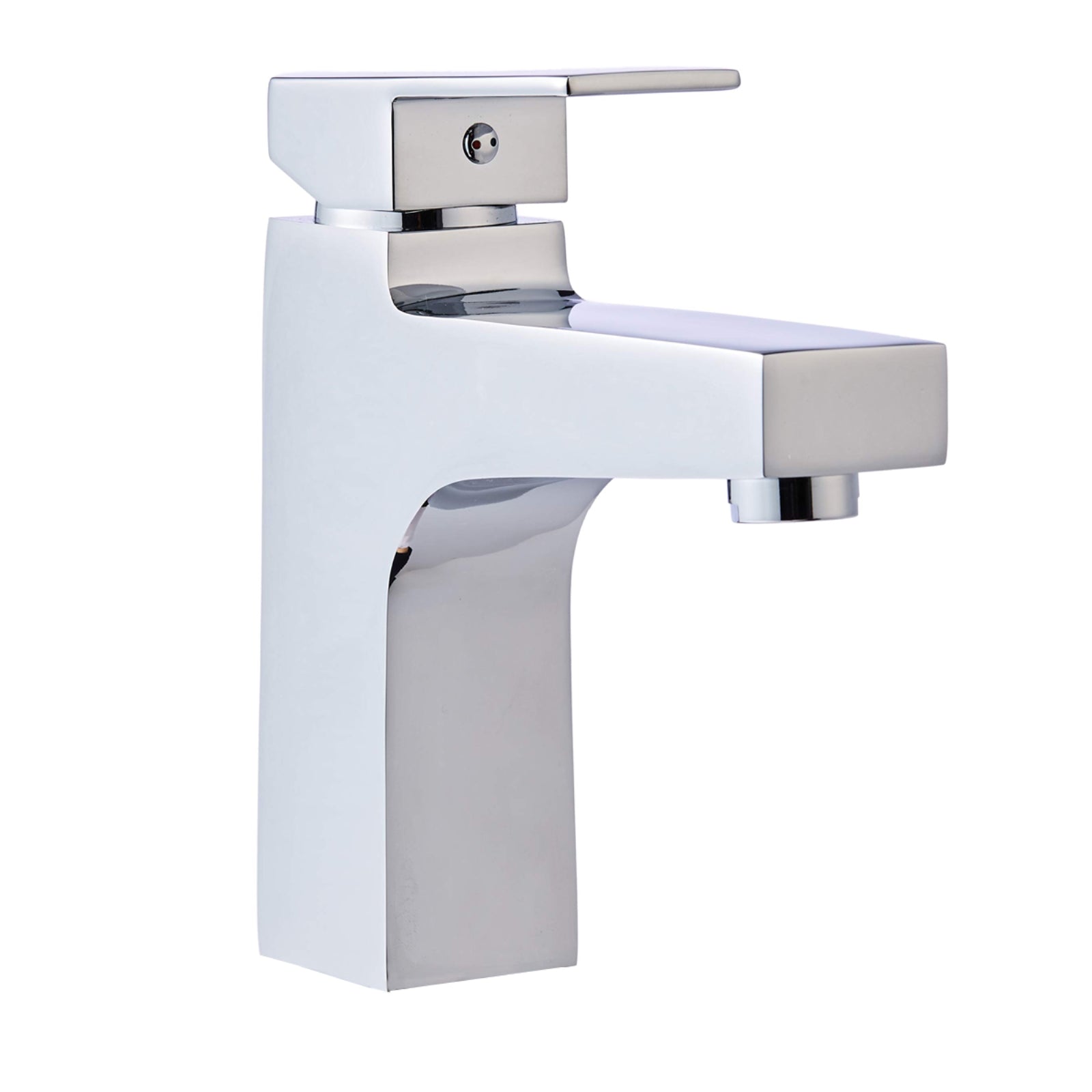 Single-handle Straight Bathroom Faucet, Polished Chrome