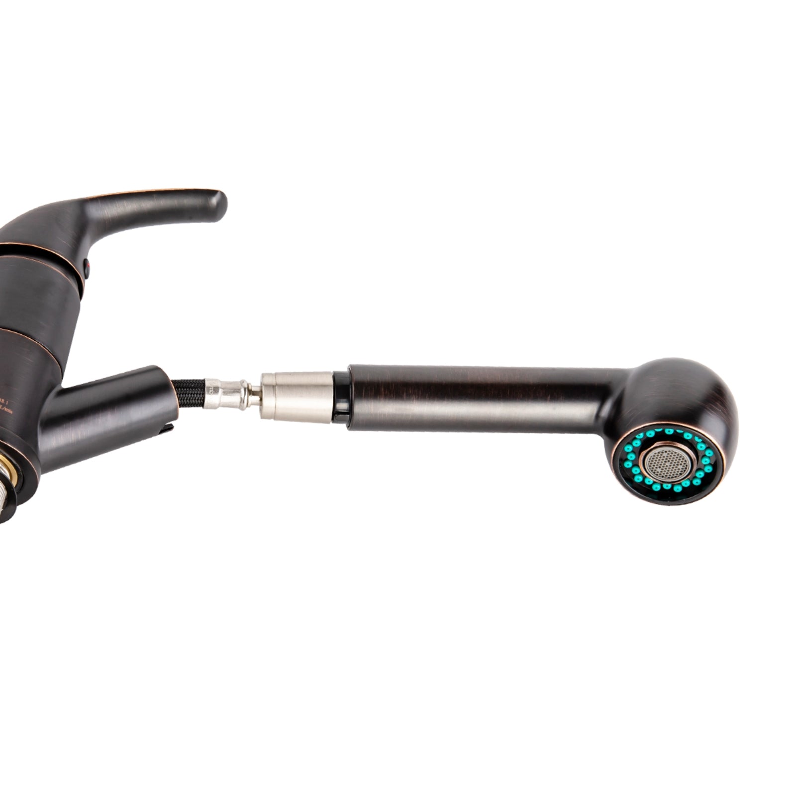 Single-Handle Kitchen Pull Out Sprayer Faucet, Straight, Oil-Rubbed Bronze