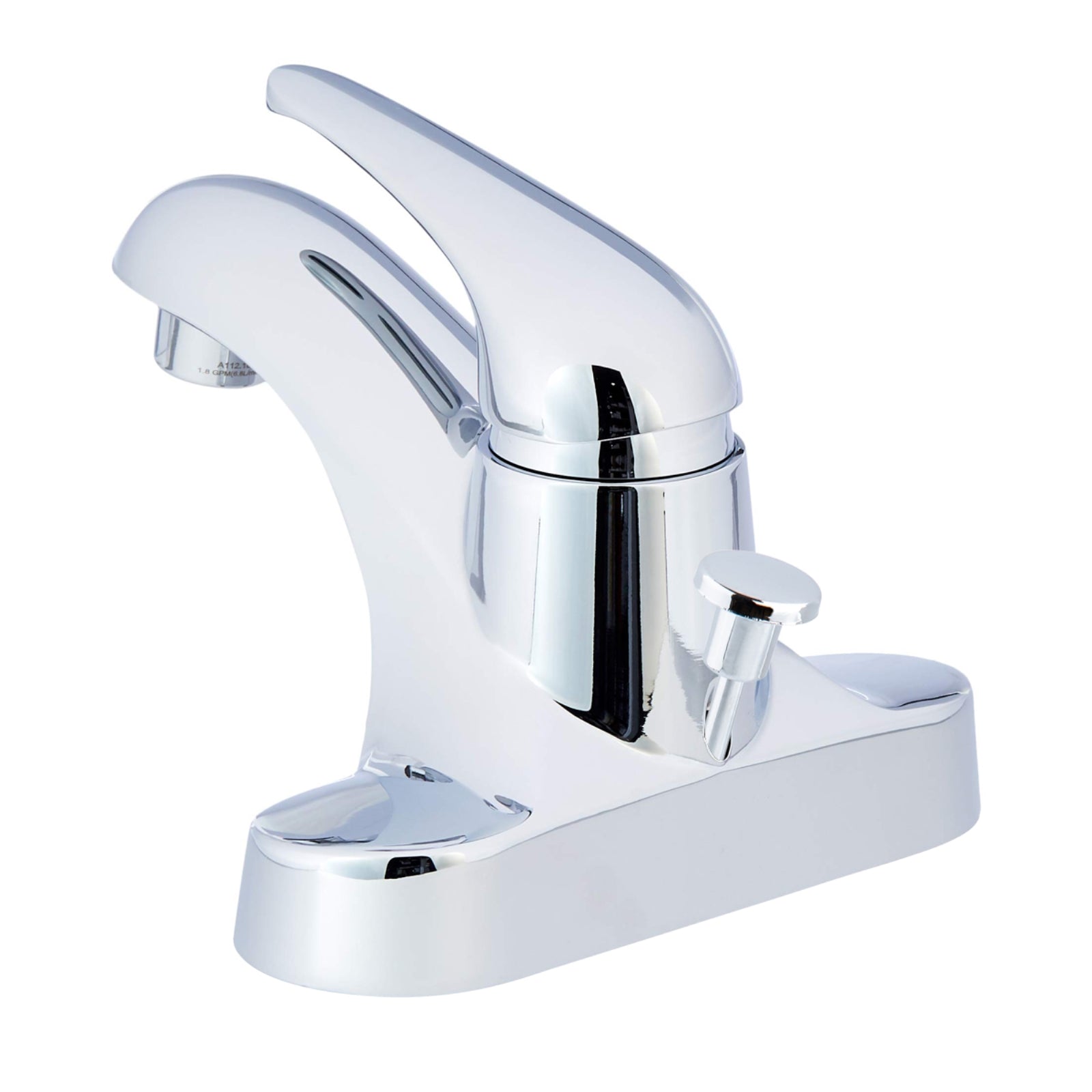 Single-Handle 3-Hole Mount Basin Faucet-4-Inch, Polished Chrome