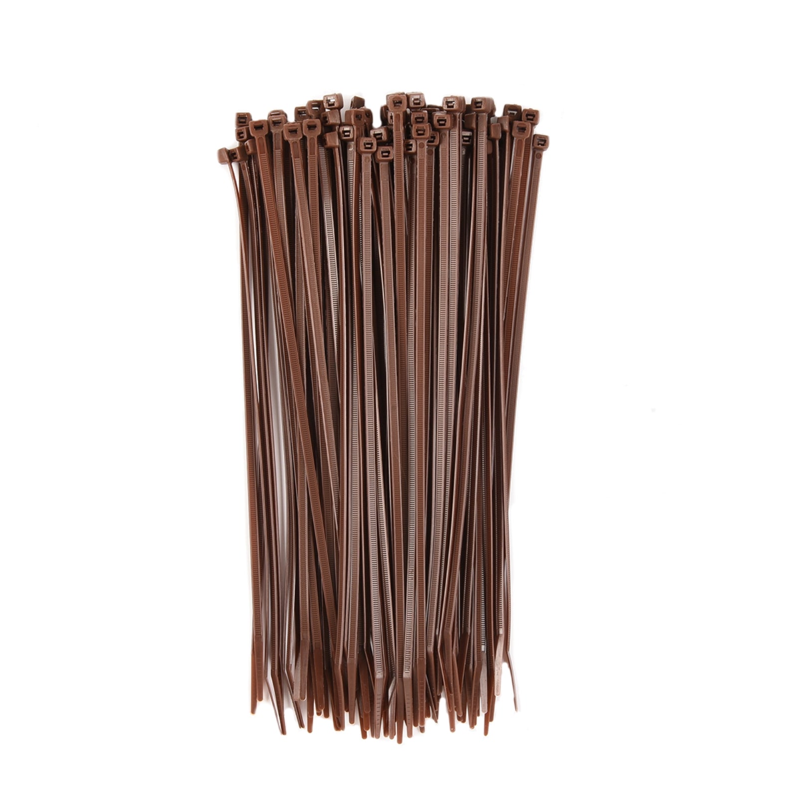 11-inch Dark Brown Multi-Purpose Cable Tie, 75-lb Tensile Strength, UL 21S Listed, 100-Pack