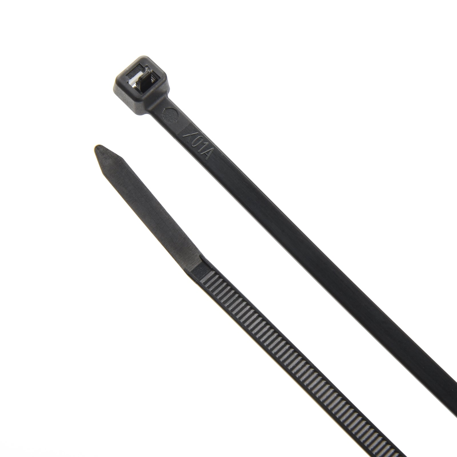 6.3-inch UV Resistant Black Releasable Pawl Cable Tie, 50-lb Tensile Strength, UL 21 Listed, 100-Pack