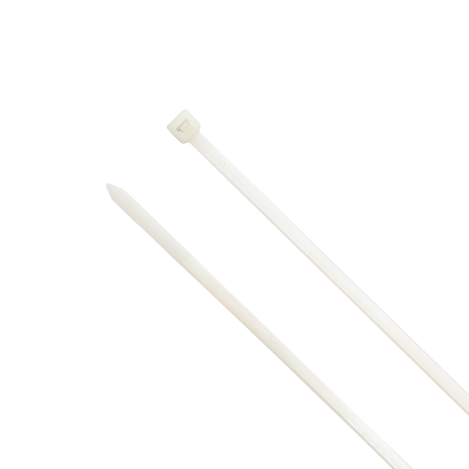 8-inch Natural Releasable Pawl Cable Tie, 50-lb Tensile Strength, UL 21 Listed, 100-Pack