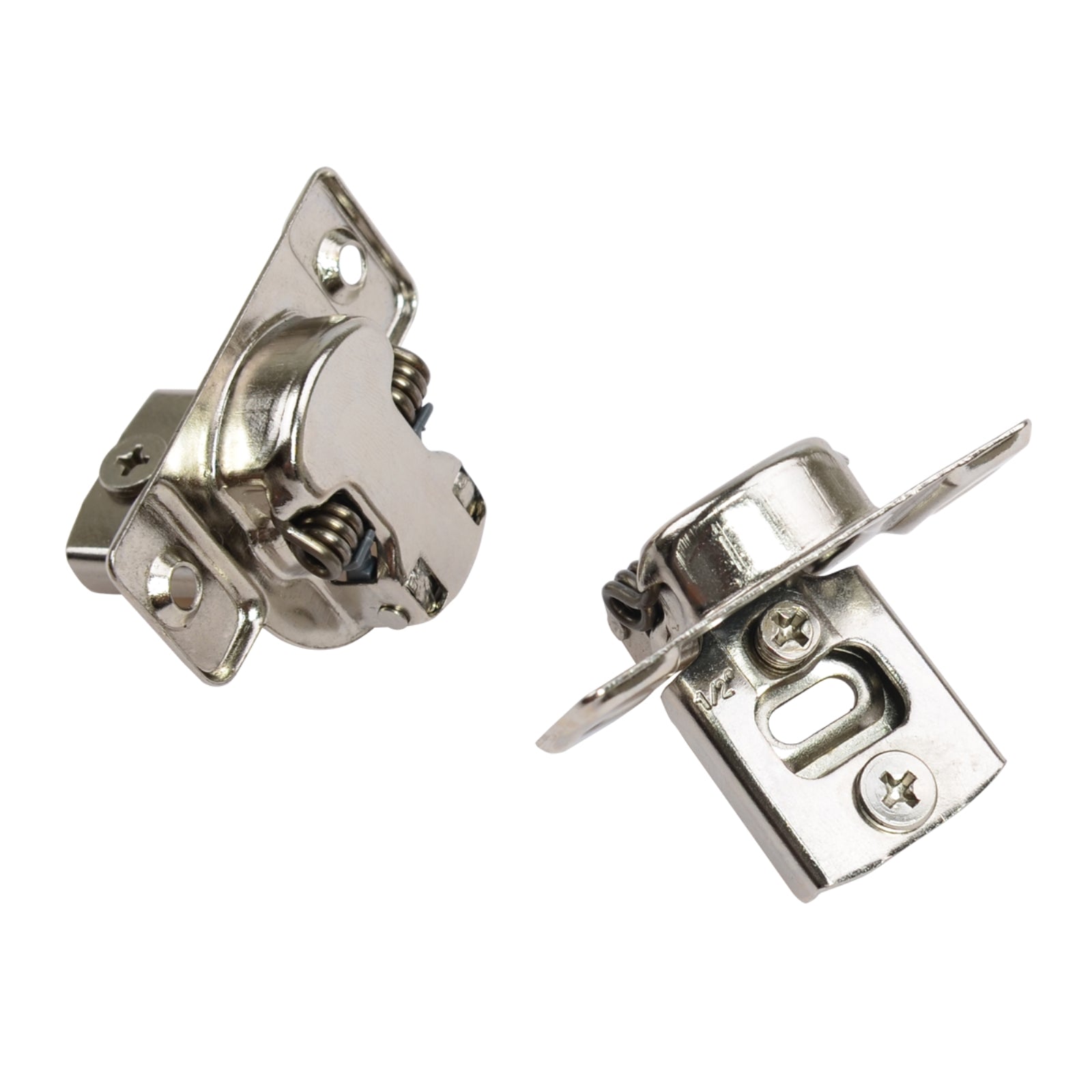 South Main Hardware 1/2-in. 108-Degree Nickel Plated Compact Overlay Soft-Close Hinge (5-Pairs)