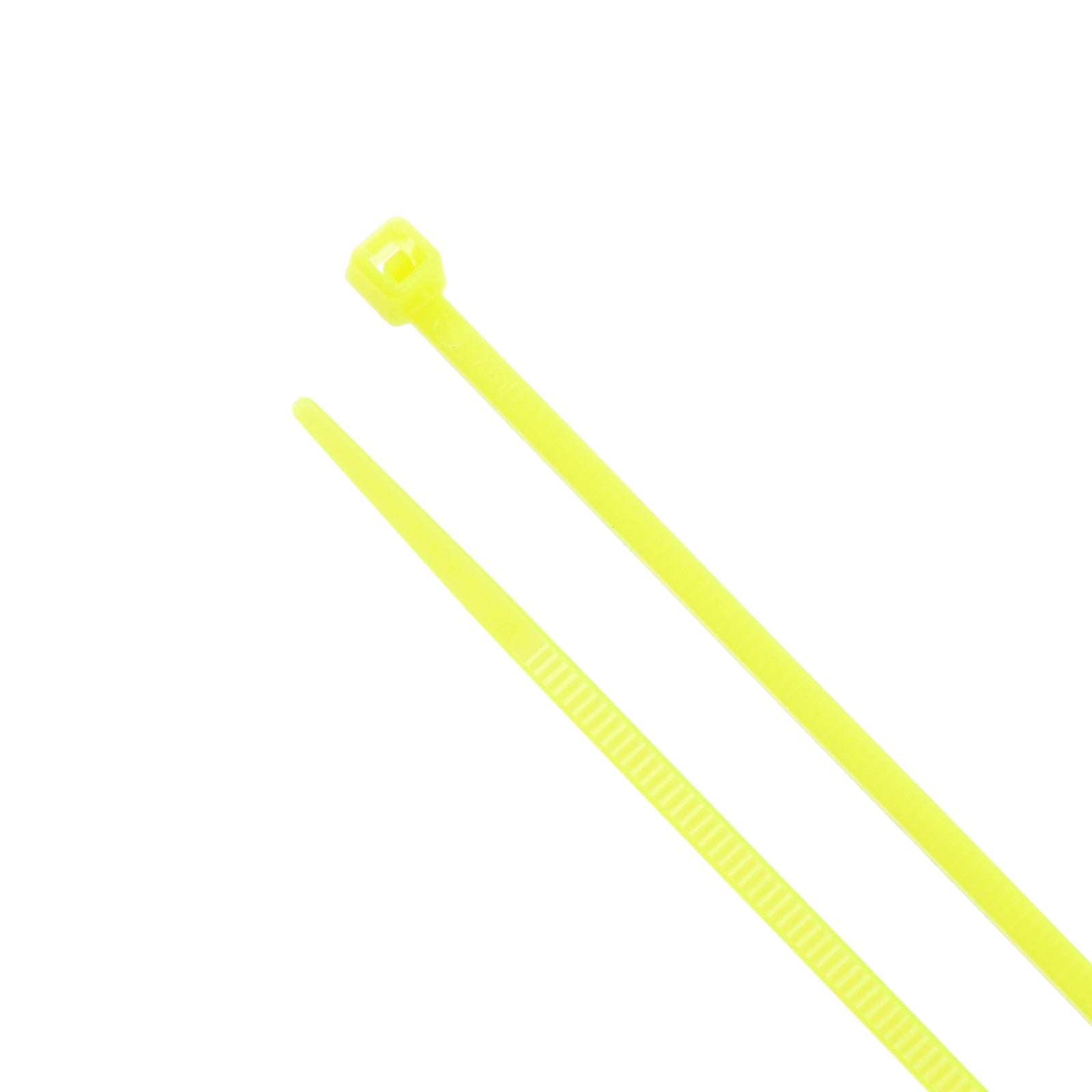 4-inch Fluorescent Yellow Multi-Purpose Cable Tie, 18-lb Tensile Strength, UL Listed, 100-Pack