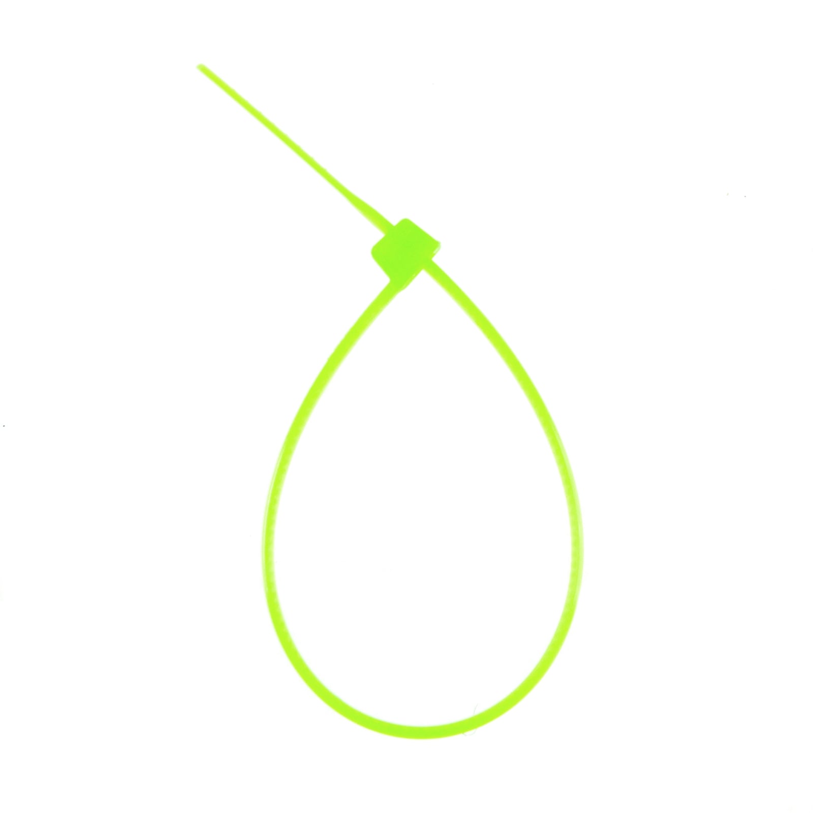 5-inch Fluorescent Green Multi-Purpose Cable Tie, 18-lb Tensile Strength, UL 21 Listed, 100-Pack