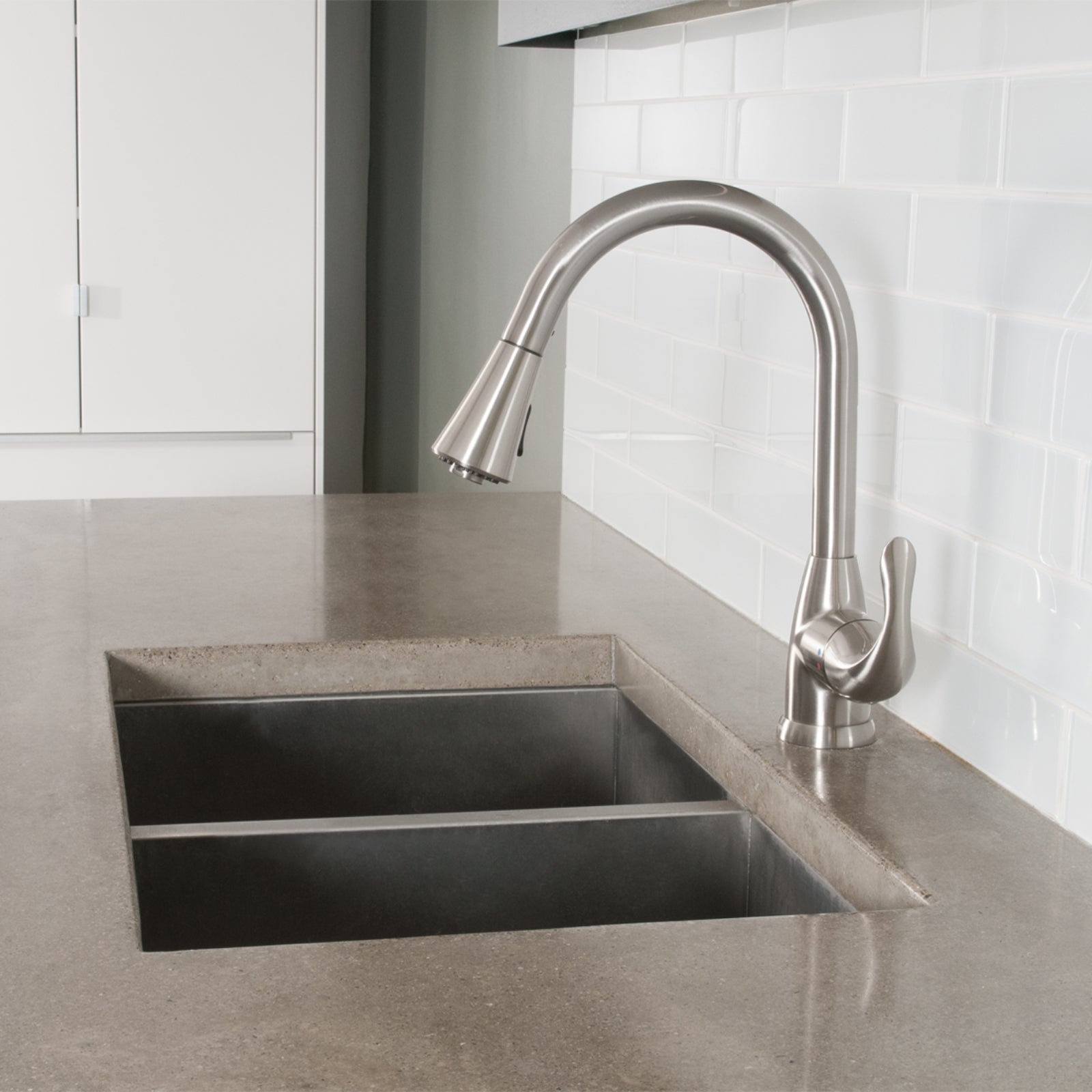 Standard Pull-Down Kitchen Faucet, Satin Nickel