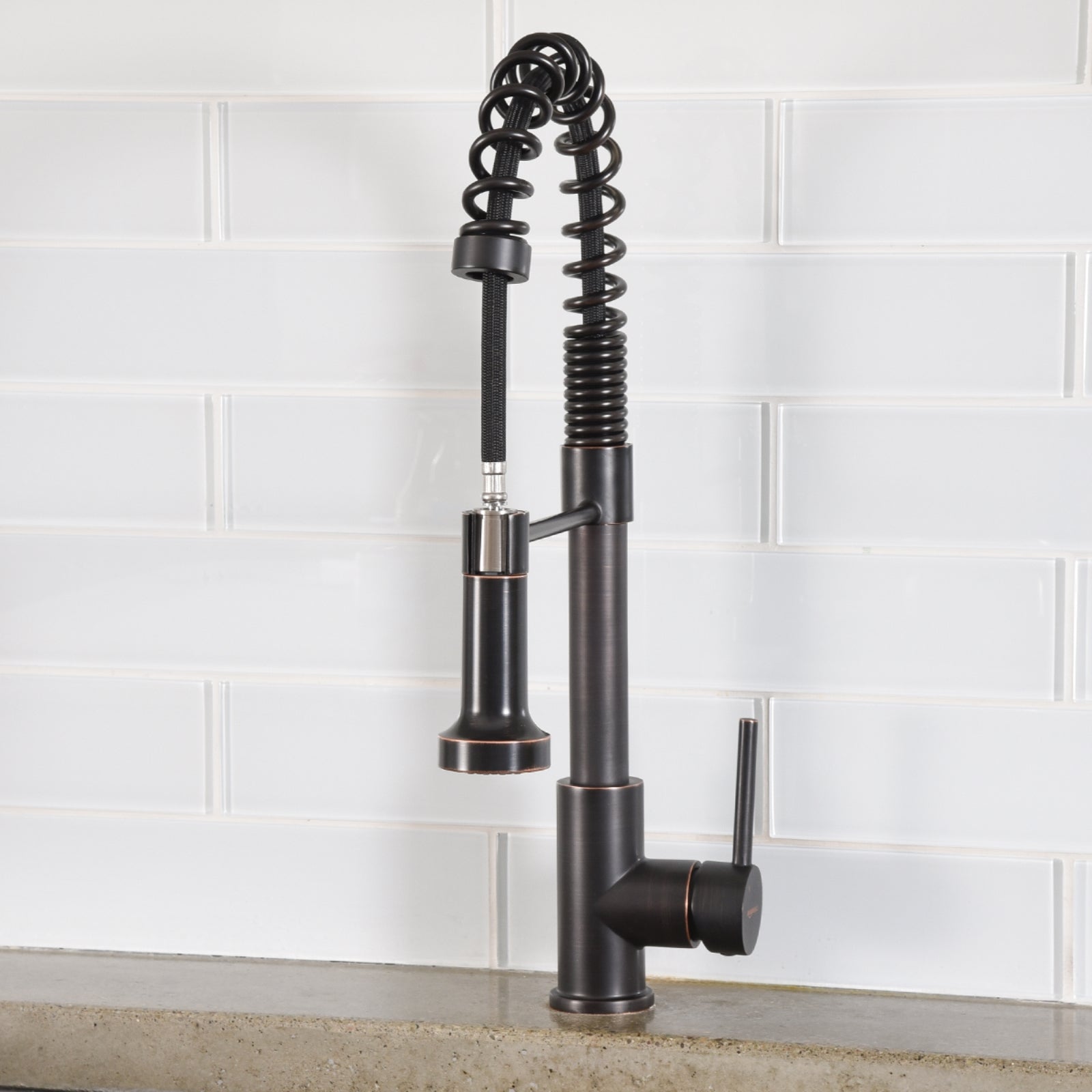 Pro-Style Spring Sprayer Kitchen Faucet, Oil-Rubbed Bronze