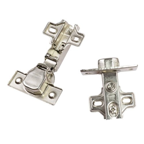 South Main Hardware 35mm Euro 110-Degree Nickel Plated Full Overlay Hinge (5-Pairs)