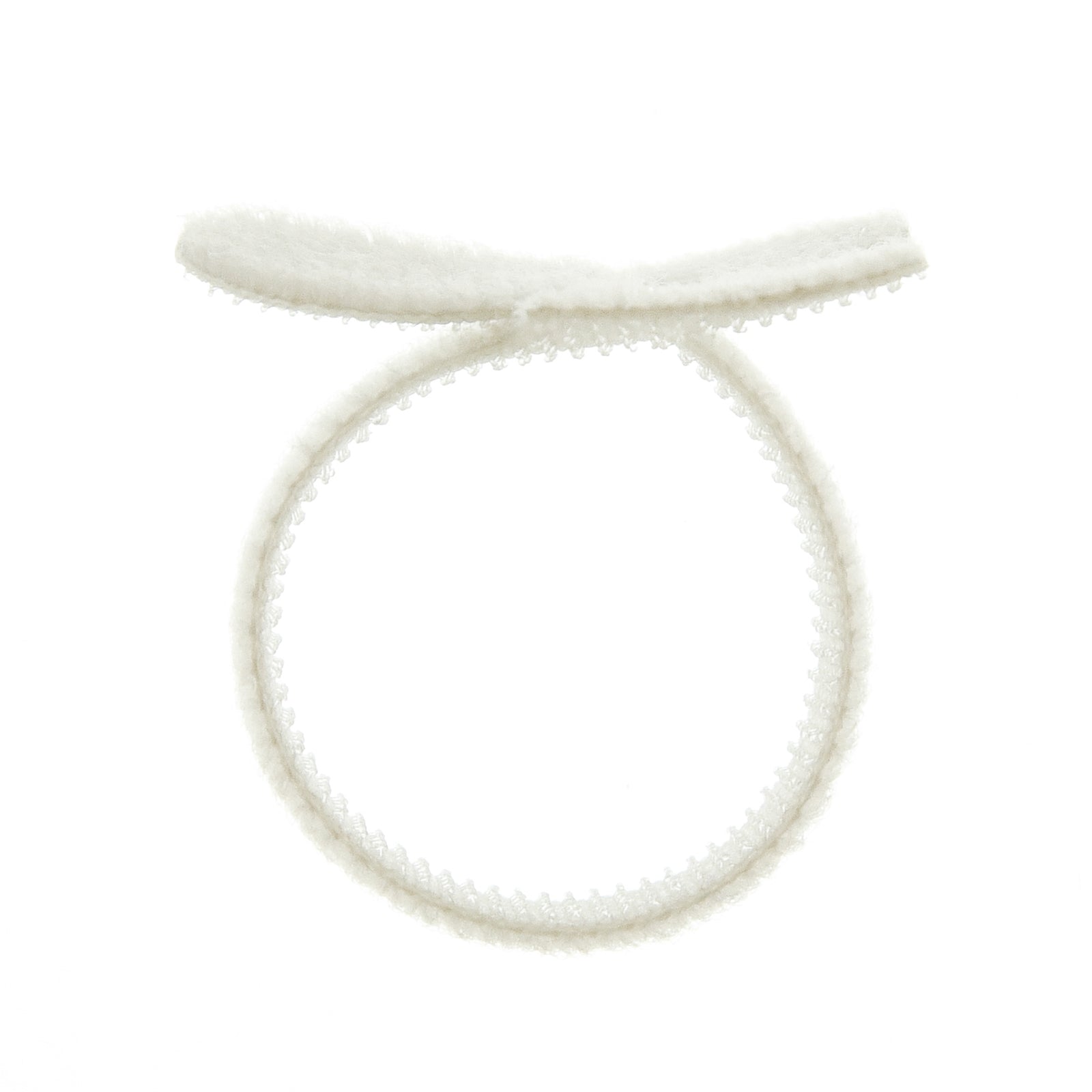 5-inch White Hook and Loop, 5.6-lb Tensile Strength, 10-Pack