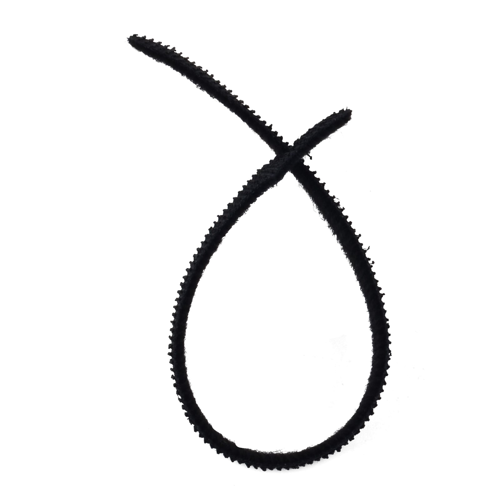 8-inch Black Hook and Loop, 5.6-lb Tensile Strength, 100-Pack