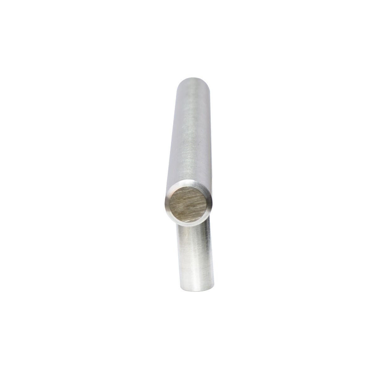 South Main Hardware Euro Bar Cabinet Handle (3/8" Diameter), 5.38" Length (3" Hole Center), Stainless Steel