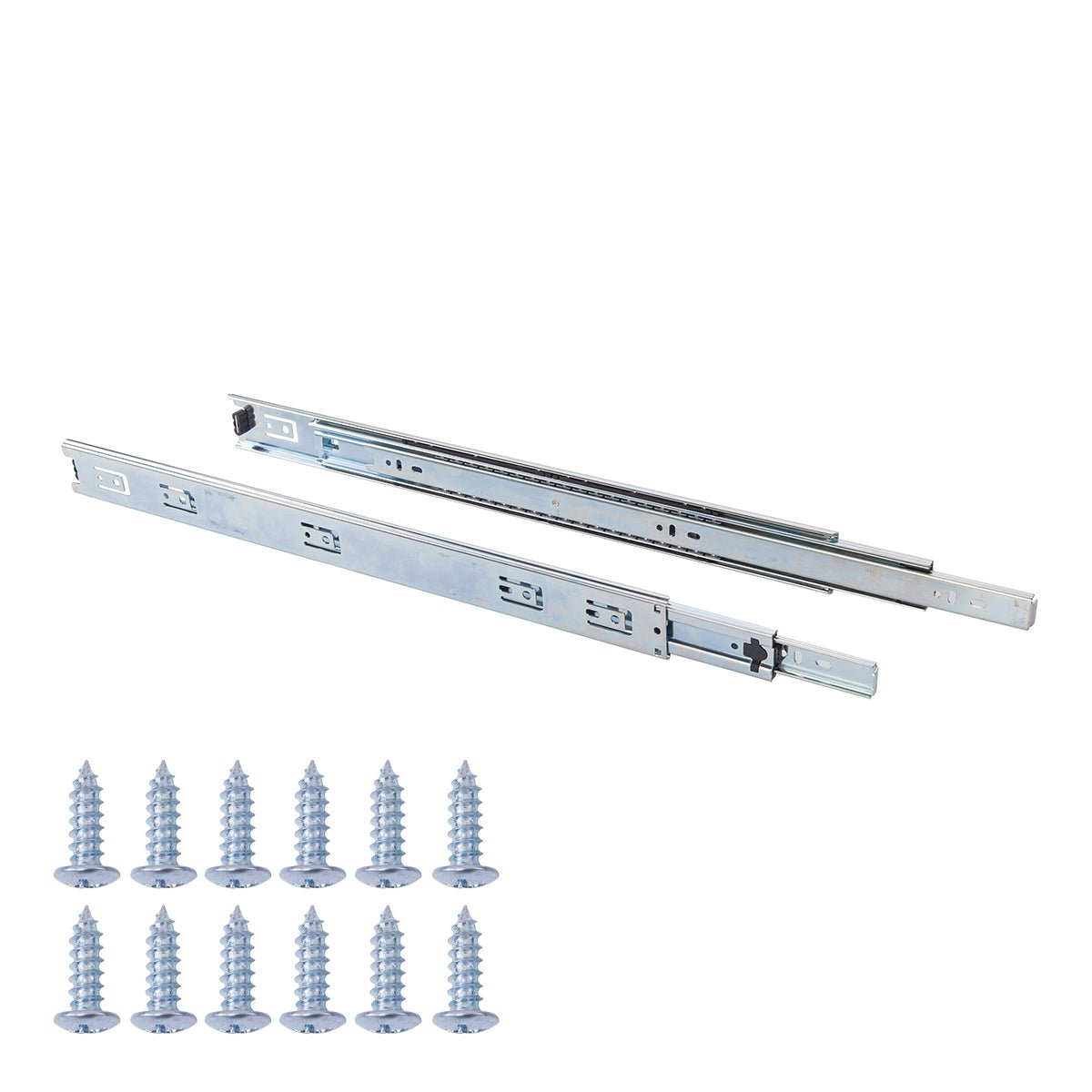 South Main Hardware Side Mount Stainless Steel Ball Bearing Full Extension Drawer Slides, 1-Pair