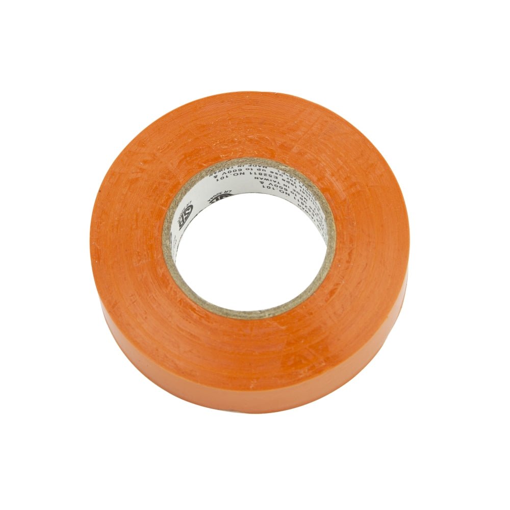 3/4-inch x 60-inch Orange Electrical Tape, UL 362K Listed