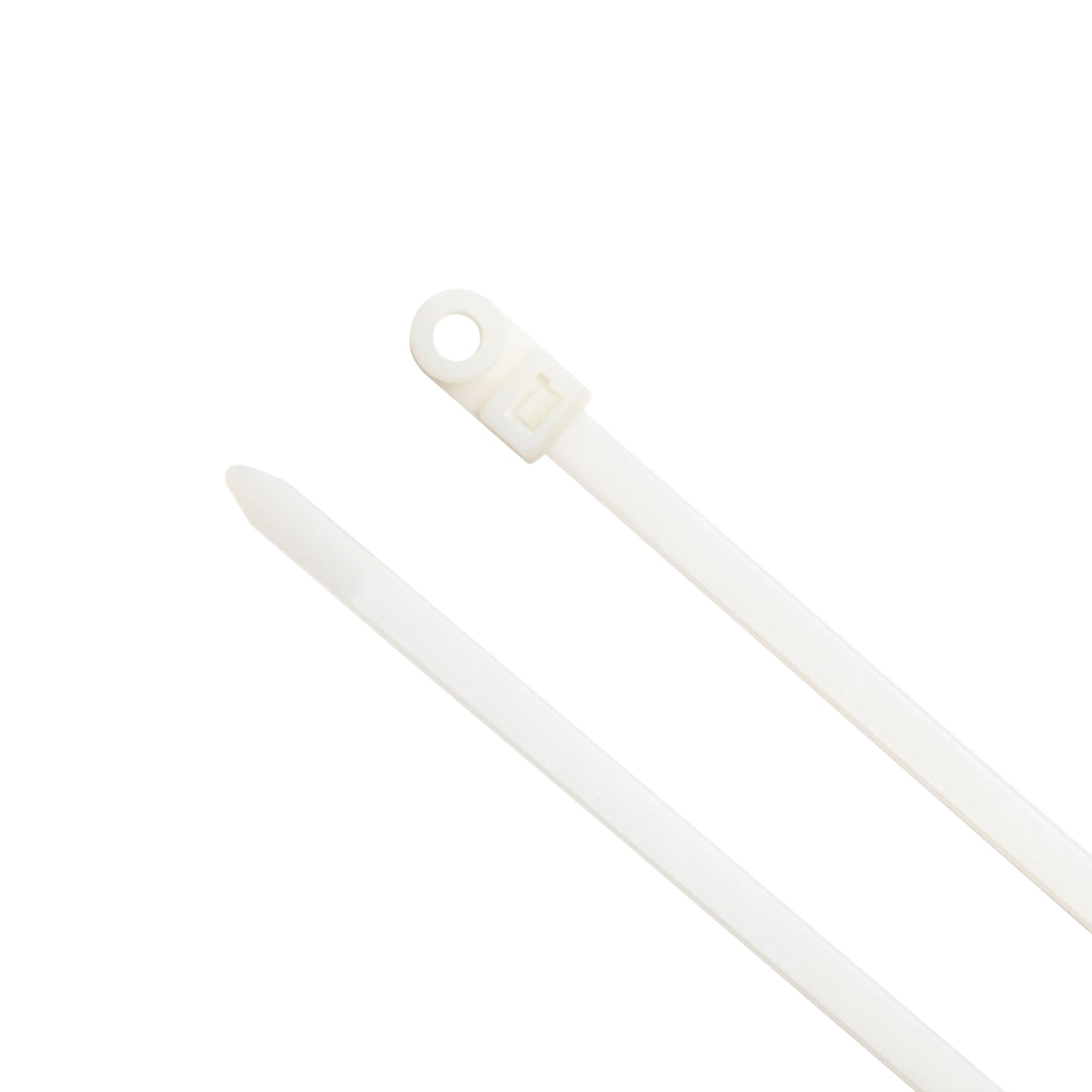 12-inch Natural Screw Mount Cable Tie, 120-lb Tensile Strength, UL 21 Listed, 100-Pack