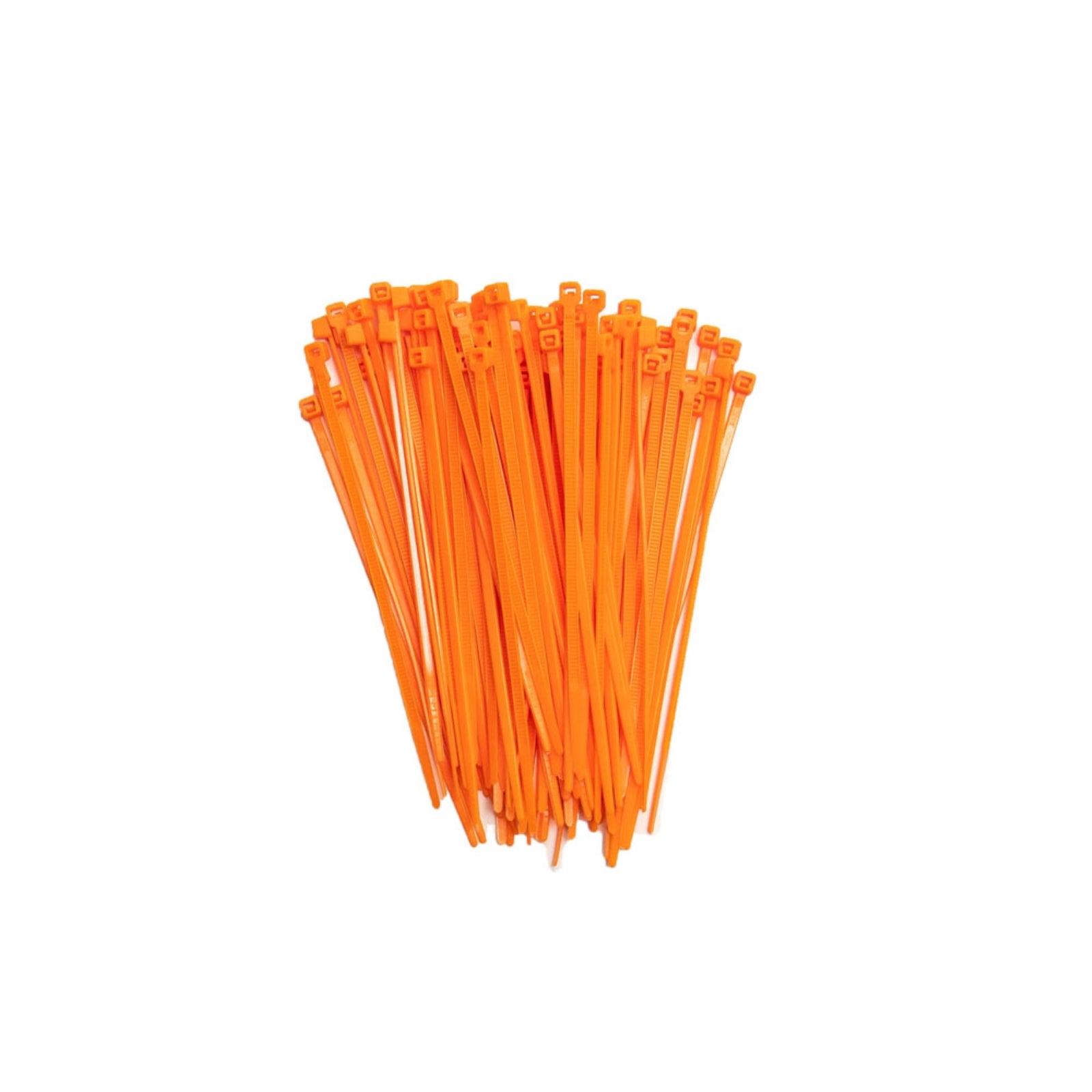 4-inch Fluorescent Orange Multi-Purpose Cable Tie, 18-lb Tensile Strength, UL 21 Listed, 100-Pack