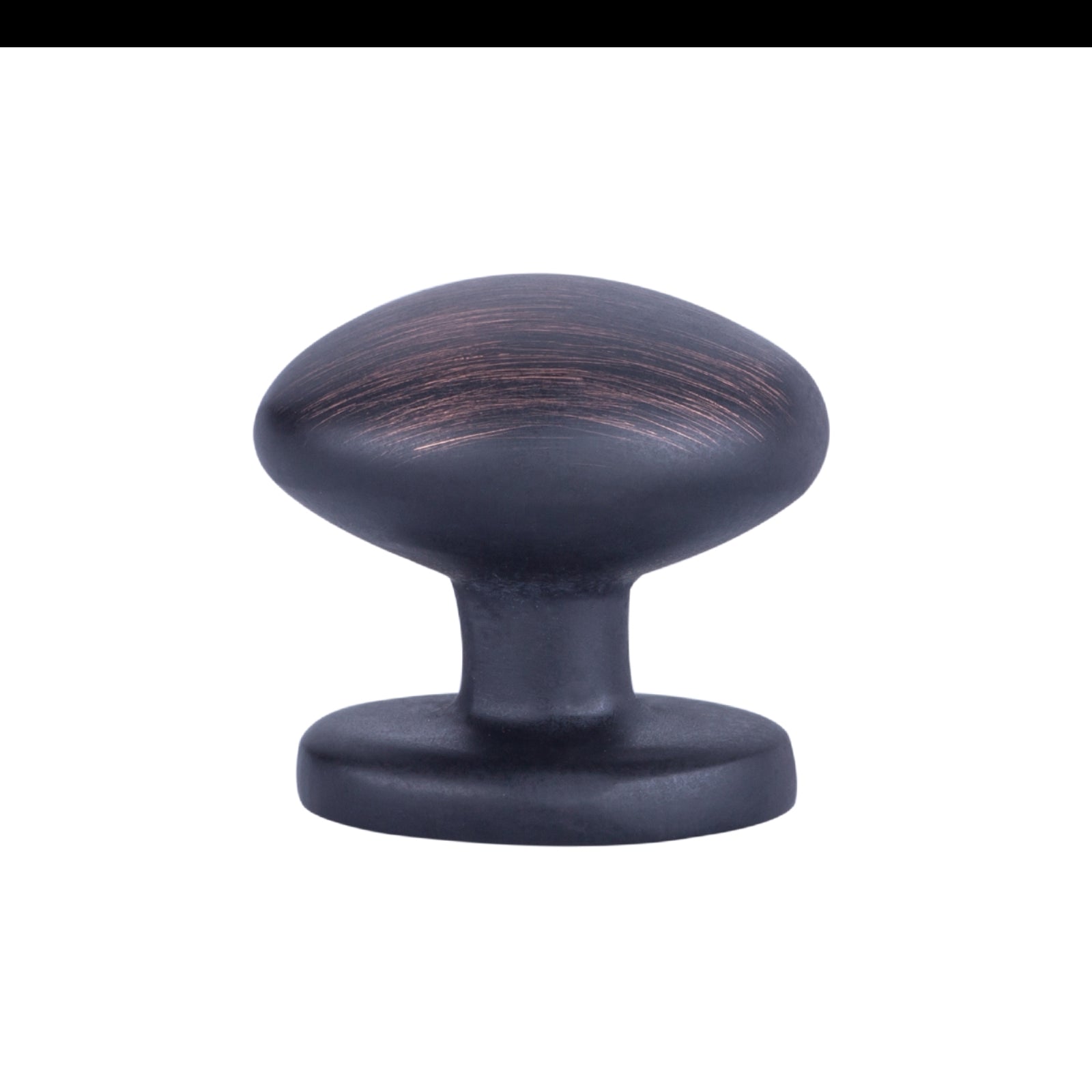 AmazonBasics Football Cabinet Knob, 1.38" Diameter, Oil Rubbed Bronze