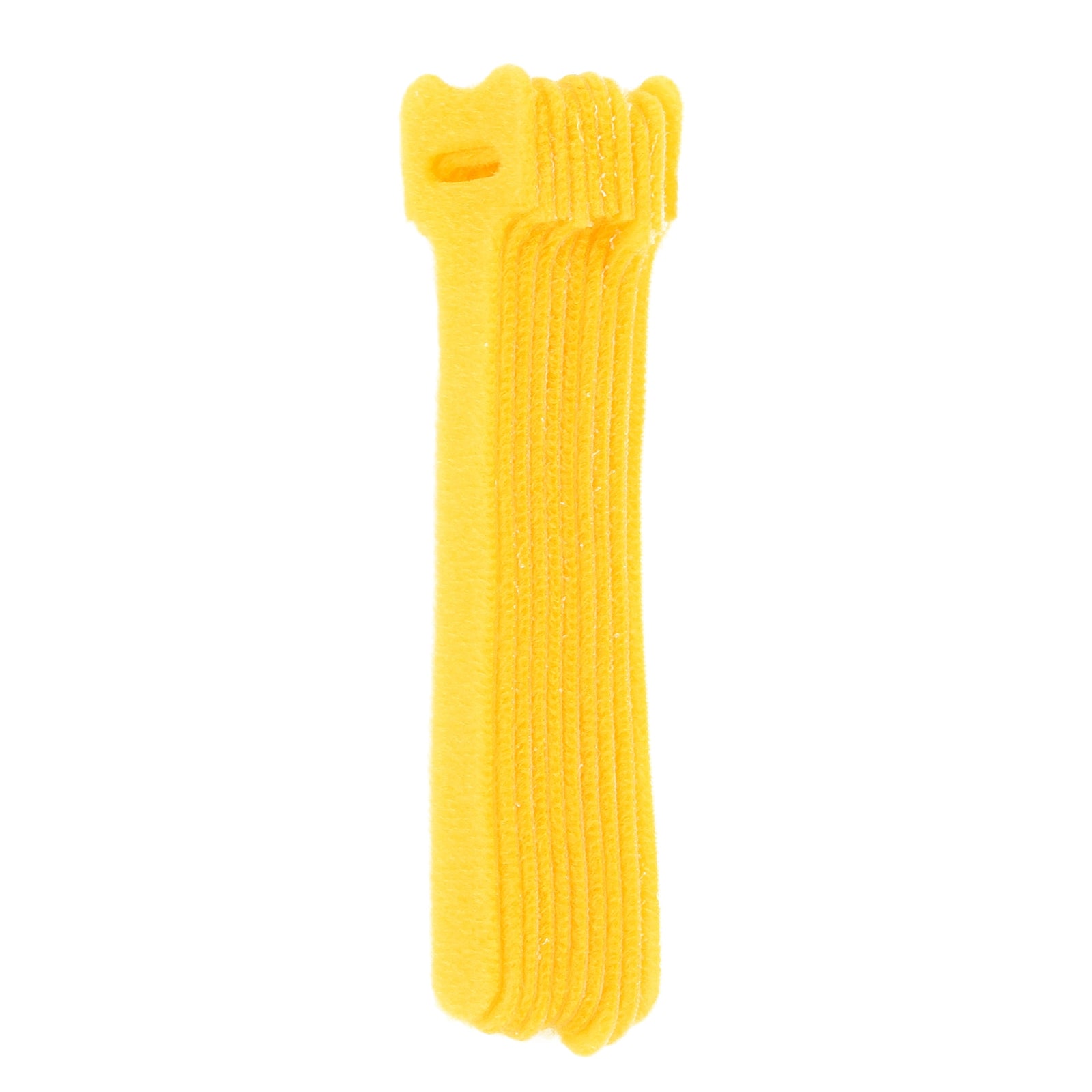 5-inch Yellow Hook and Loop, 5.6-lb Tensile Strength, 10-Pack