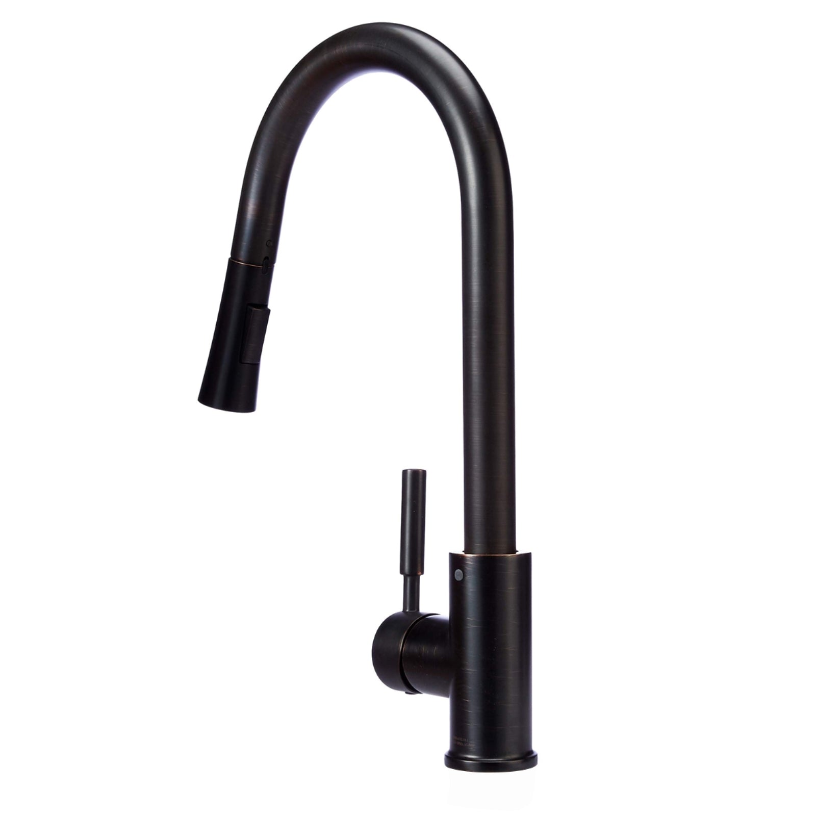 Modern Single-Handled Kitchen Pull-Down Sprayer Faucet, Oil-Rubbed Bronze