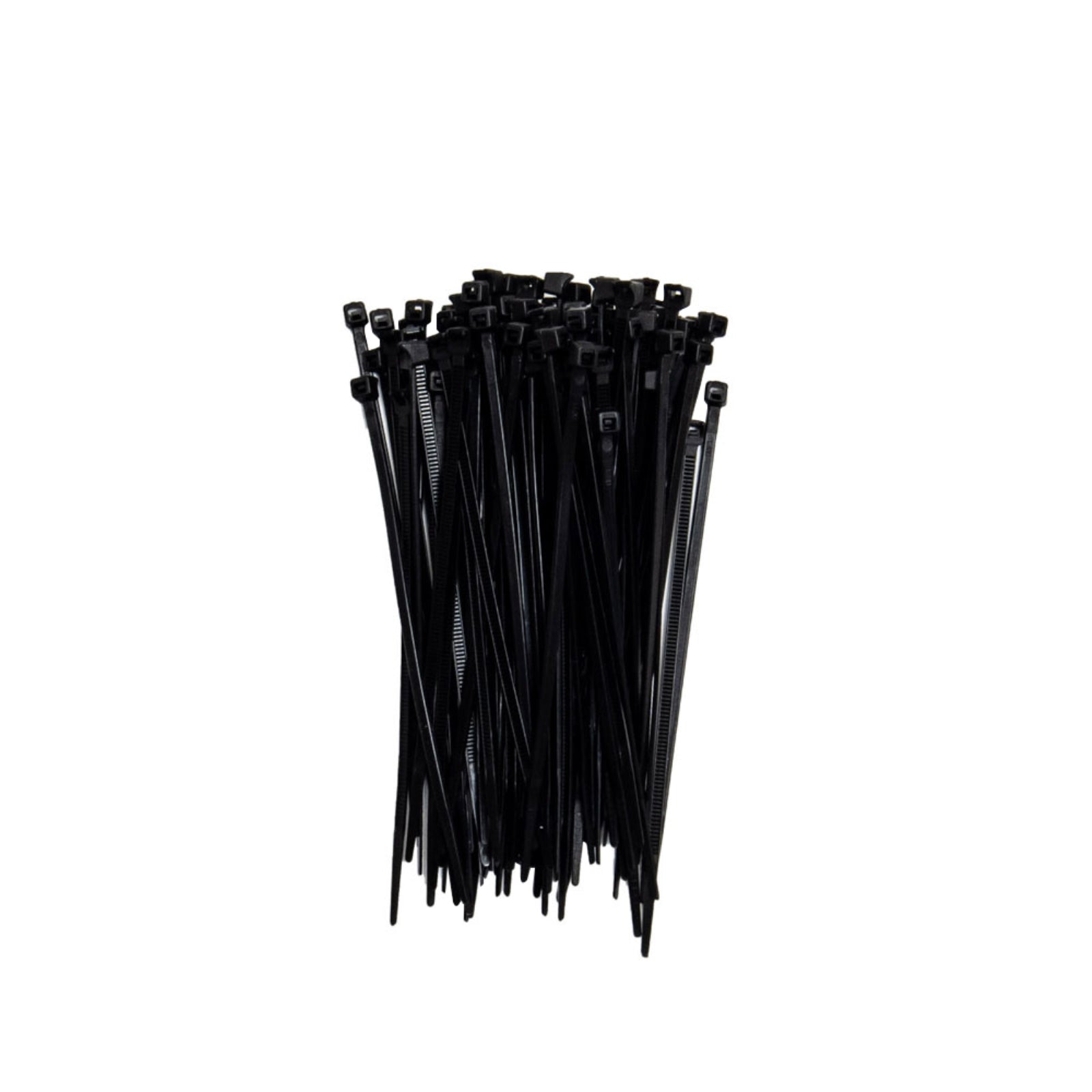 4-inch UV Resistant Black Fuel Hose Cable Tie, 18-lb Tensile Strength, 100-Pack