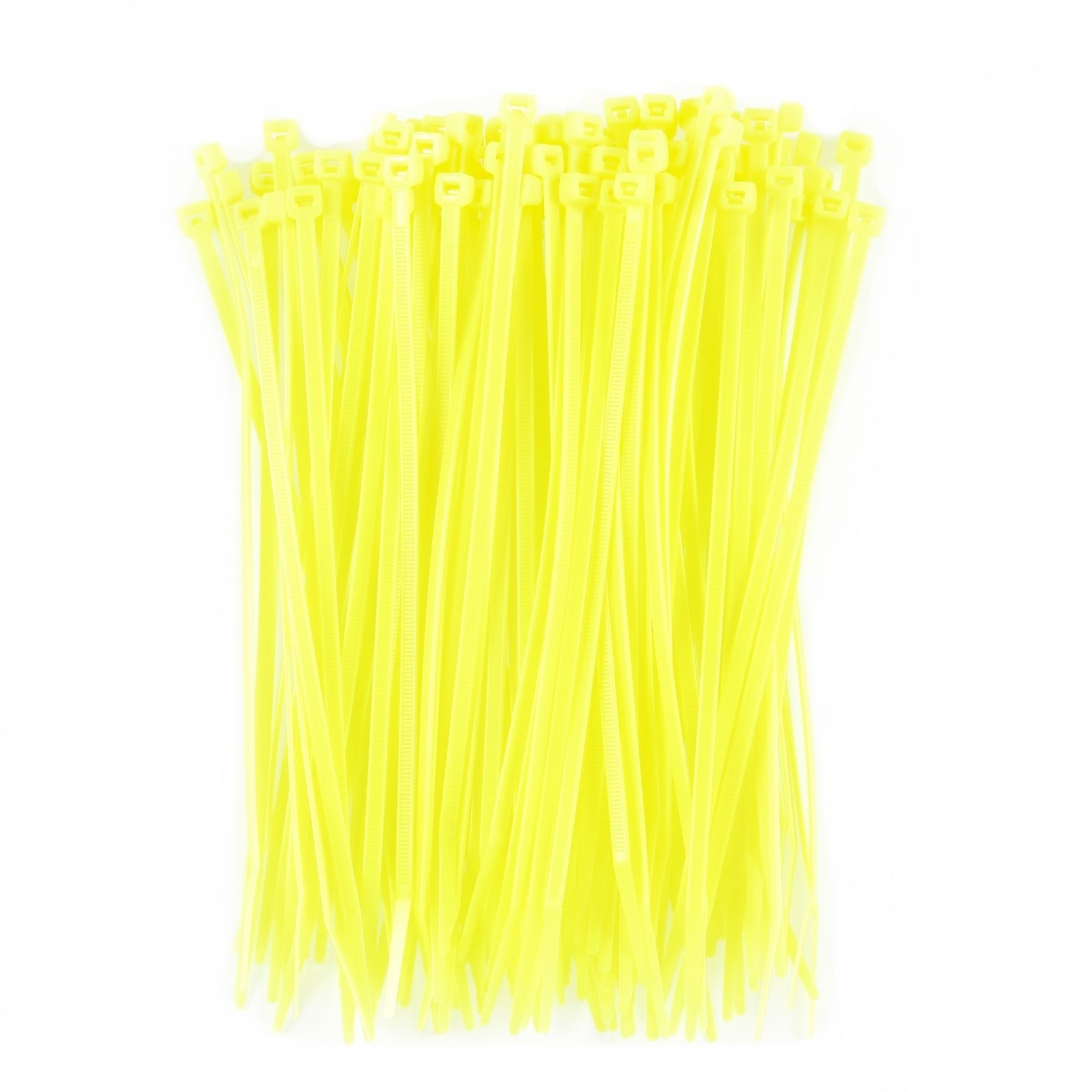 8-inch Fluorescent Yellow Multi-Purpose Cable Tie, 75-lb Tensile Strength, UL 21S Listed, 100-Pack