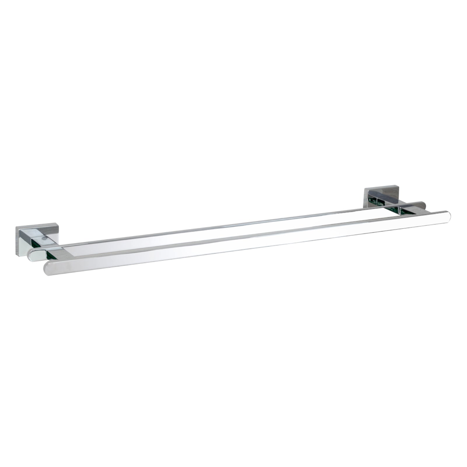 AmazonBasics Euro Double Towel Bar - Polished Chrome - 21-Inch