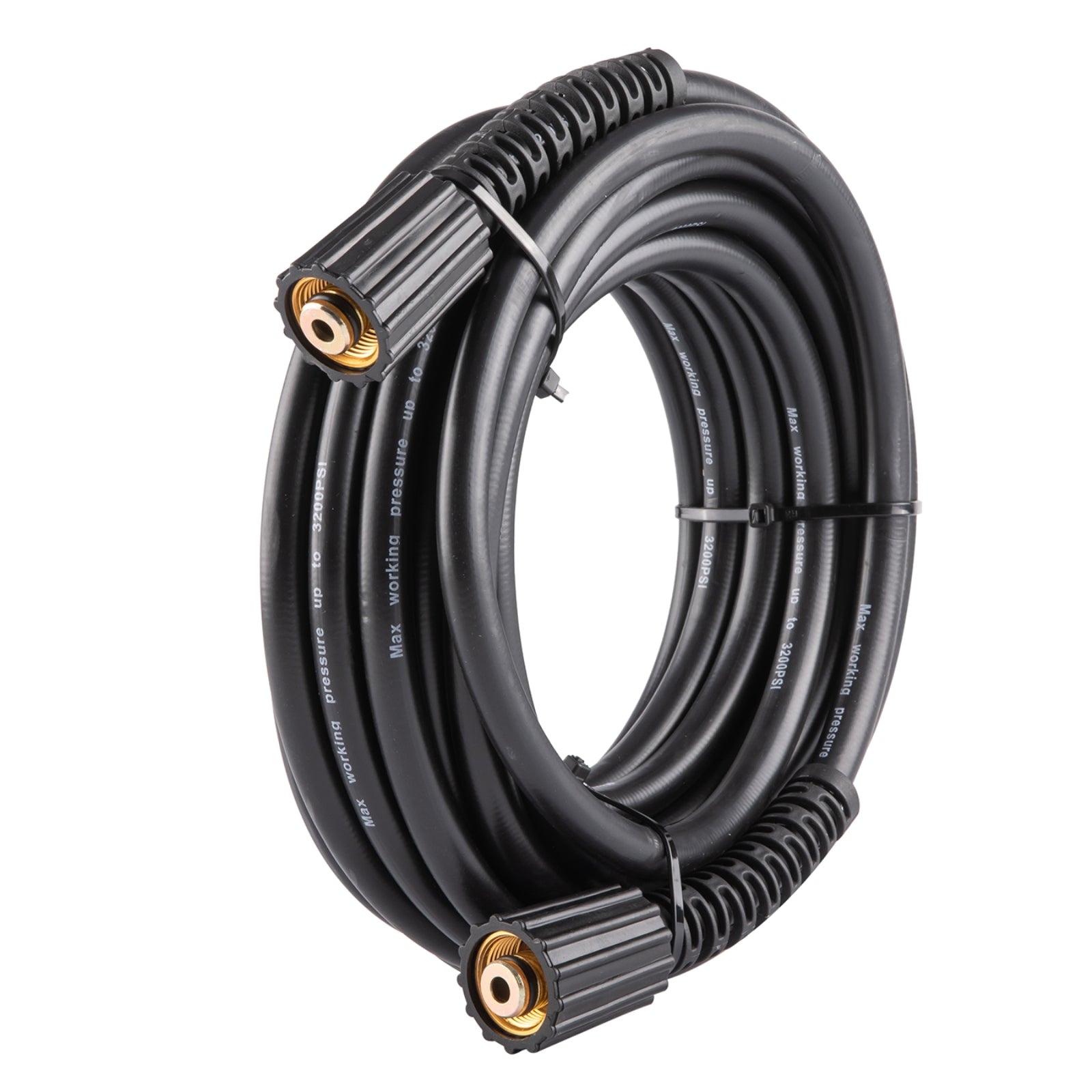 Clean Strike Professional  1/4in x 30ft High Flex Hose, Pressure Washer Flex Hose with Threaded Connectors for Easy Attachment and Removal, 3200 PSI Rated