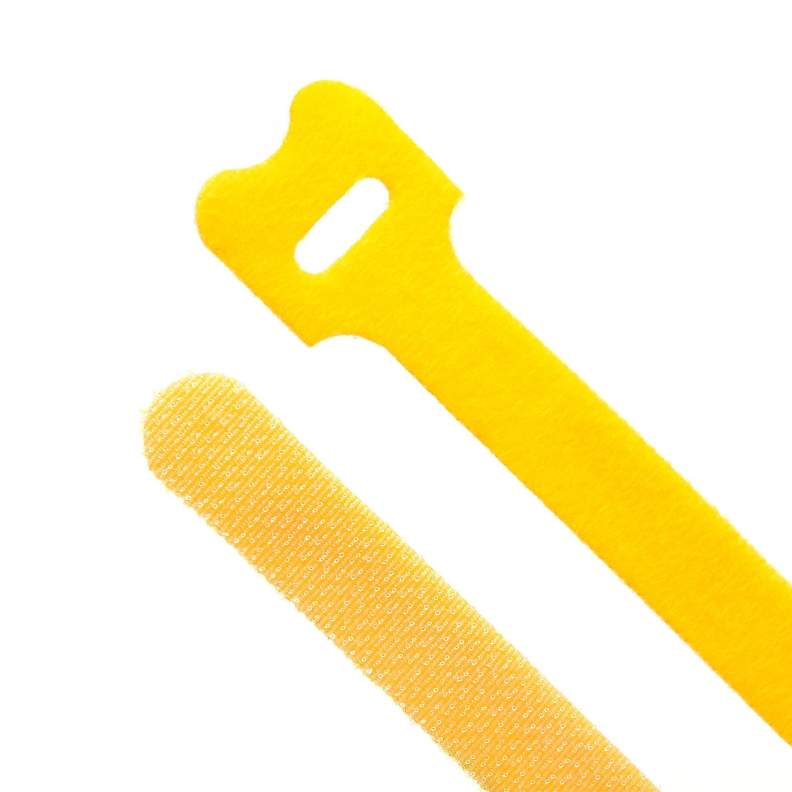 5-inch Yellow Hook and Loop, 5.6-lb Tensile Strength, 10-Pack