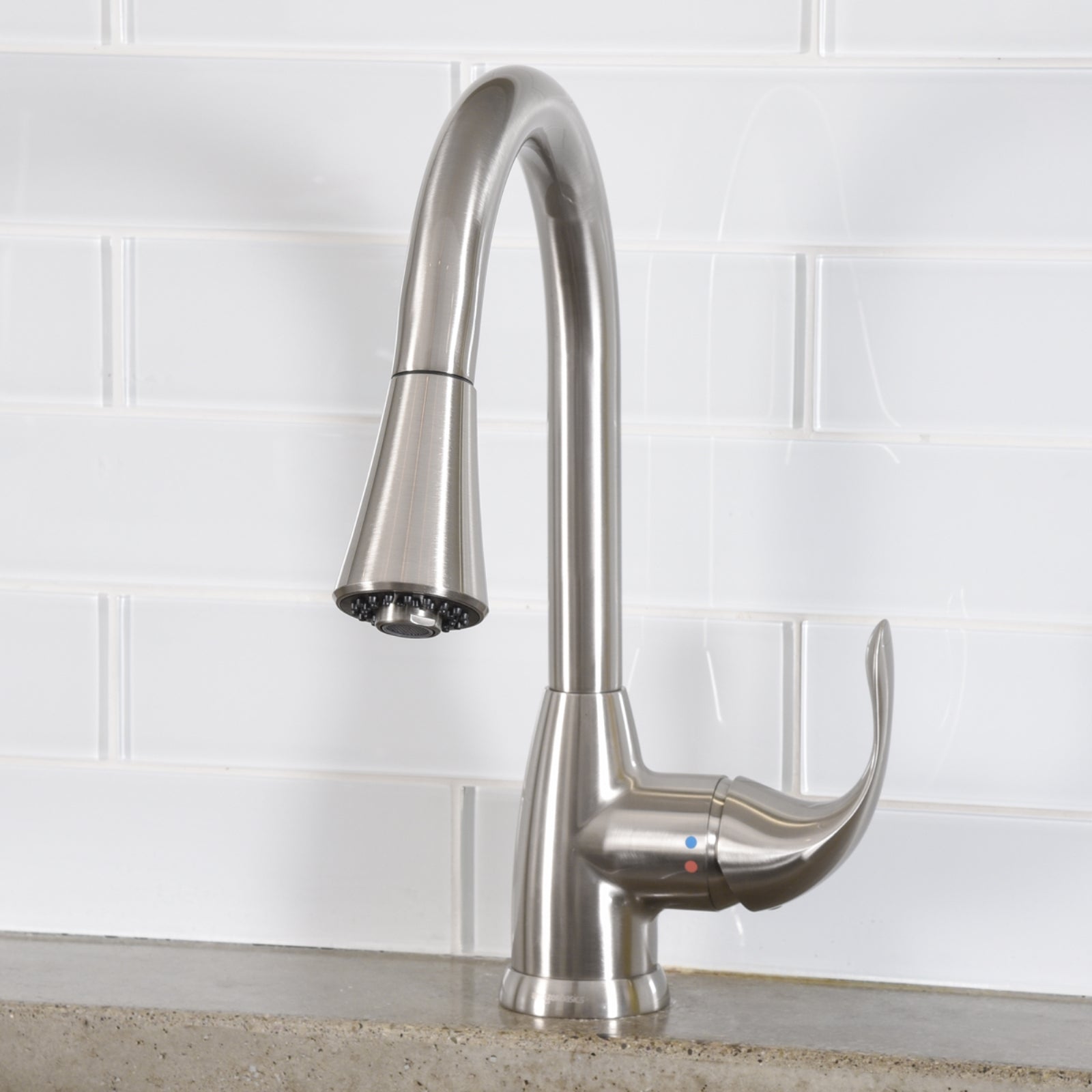 Standard Pull-Down Kitchen Faucet, Satin Nickel