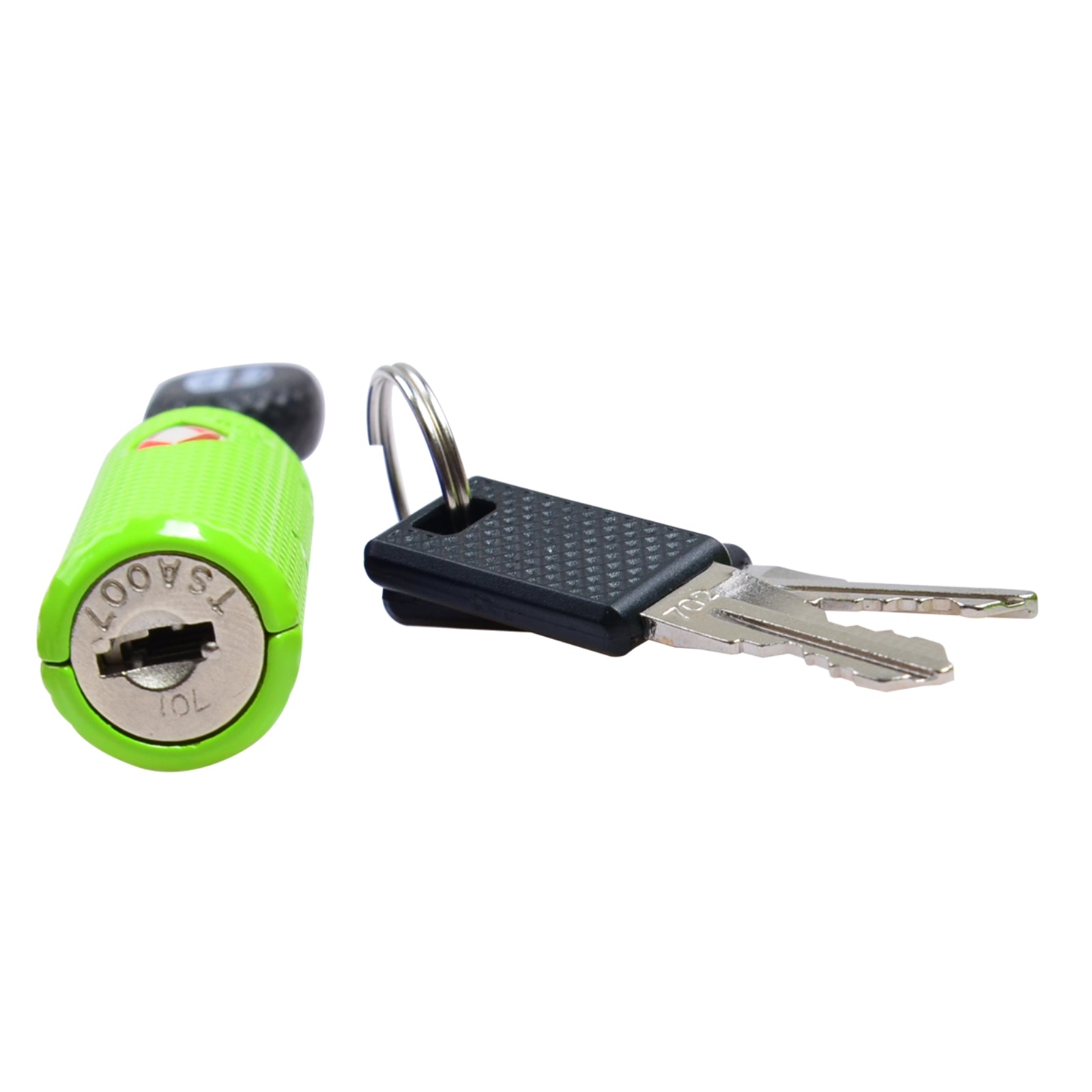 South Main Hardware TSA Straight Cable Barrel Key Lock, Green