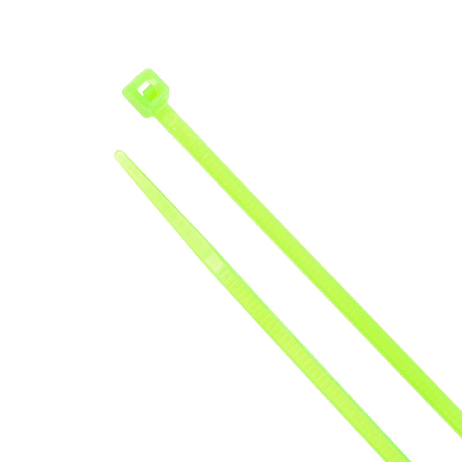 5-inch Fluorescent Green Multi-Purpose Cable Tie, 18-lb Tensile Strength, UL 21 Listed, 100-Pack