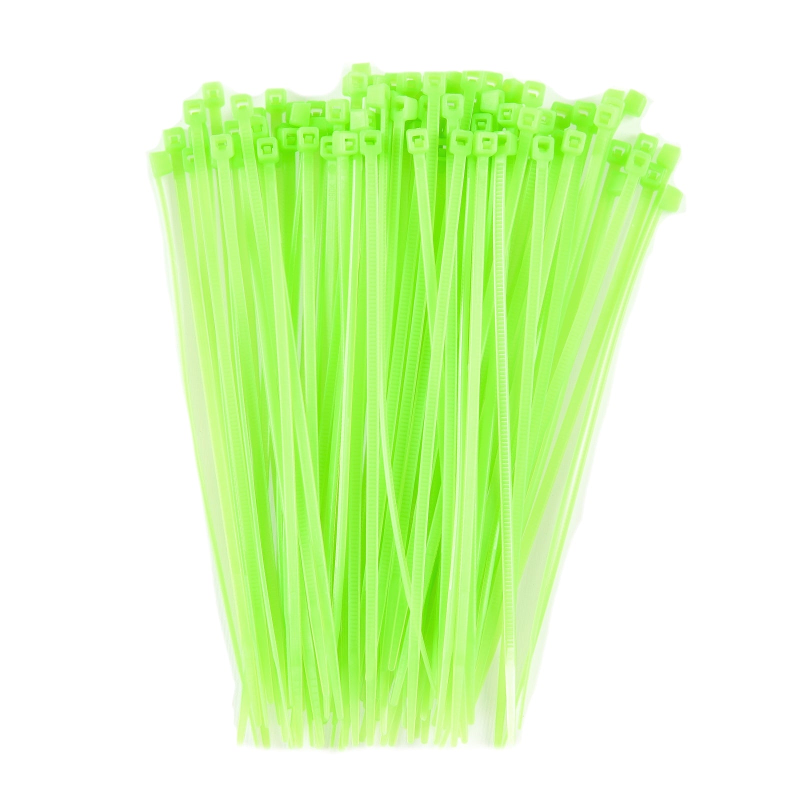 5-inch Fluorescent Green Multi-Purpose Cable Tie, 18-lb Tensile Strength, UL 21 Listed, 100-Pack