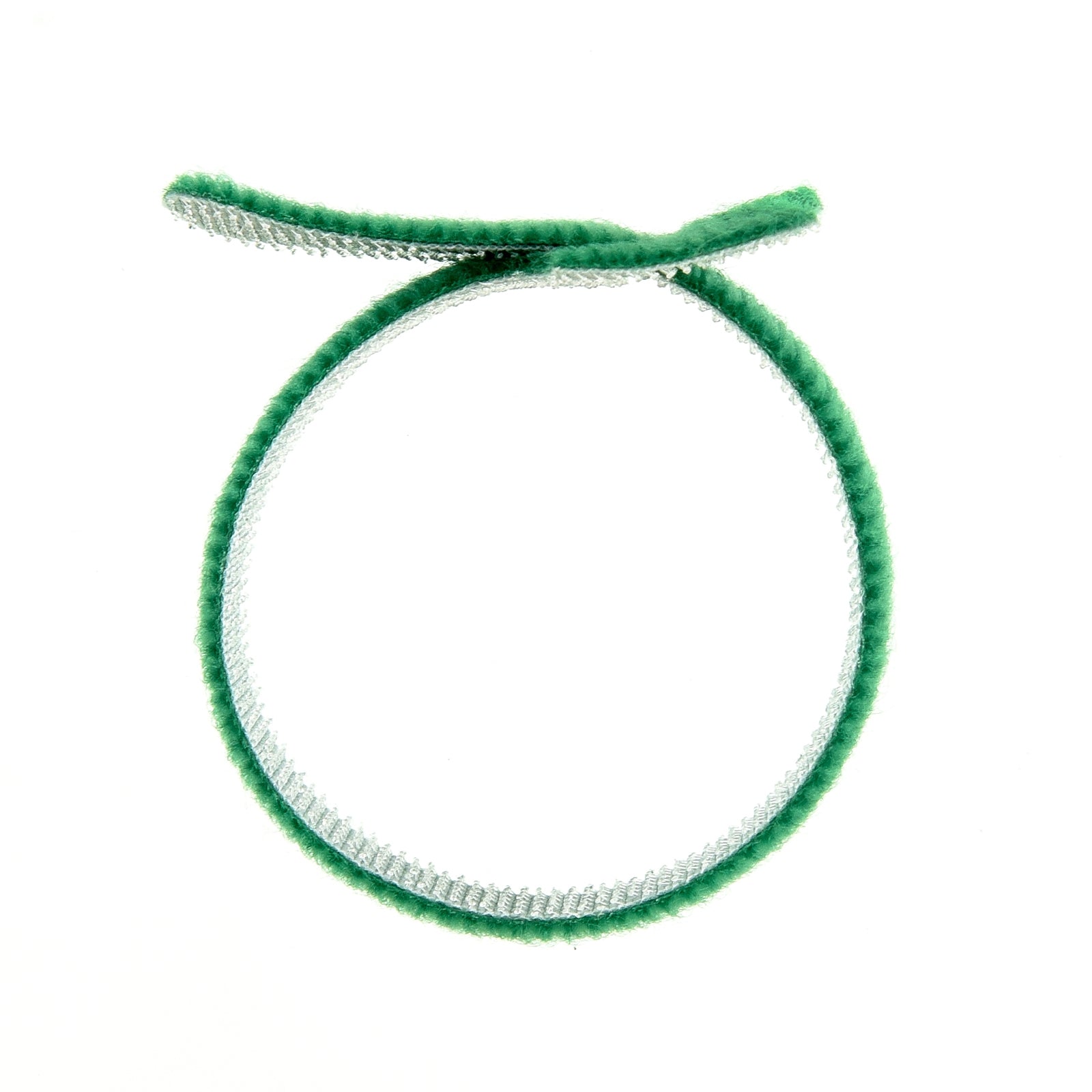 8-inch Green Hook and Loop, 5.6-lb Tensile Strength, 10-Pack