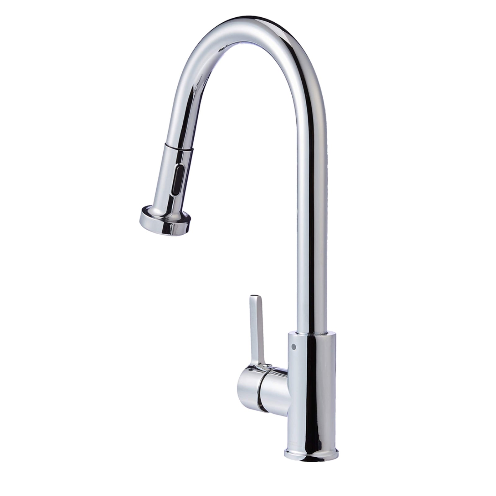 Modern Pull-Down Kitchen Sprayer Faucet, Polished Chrome