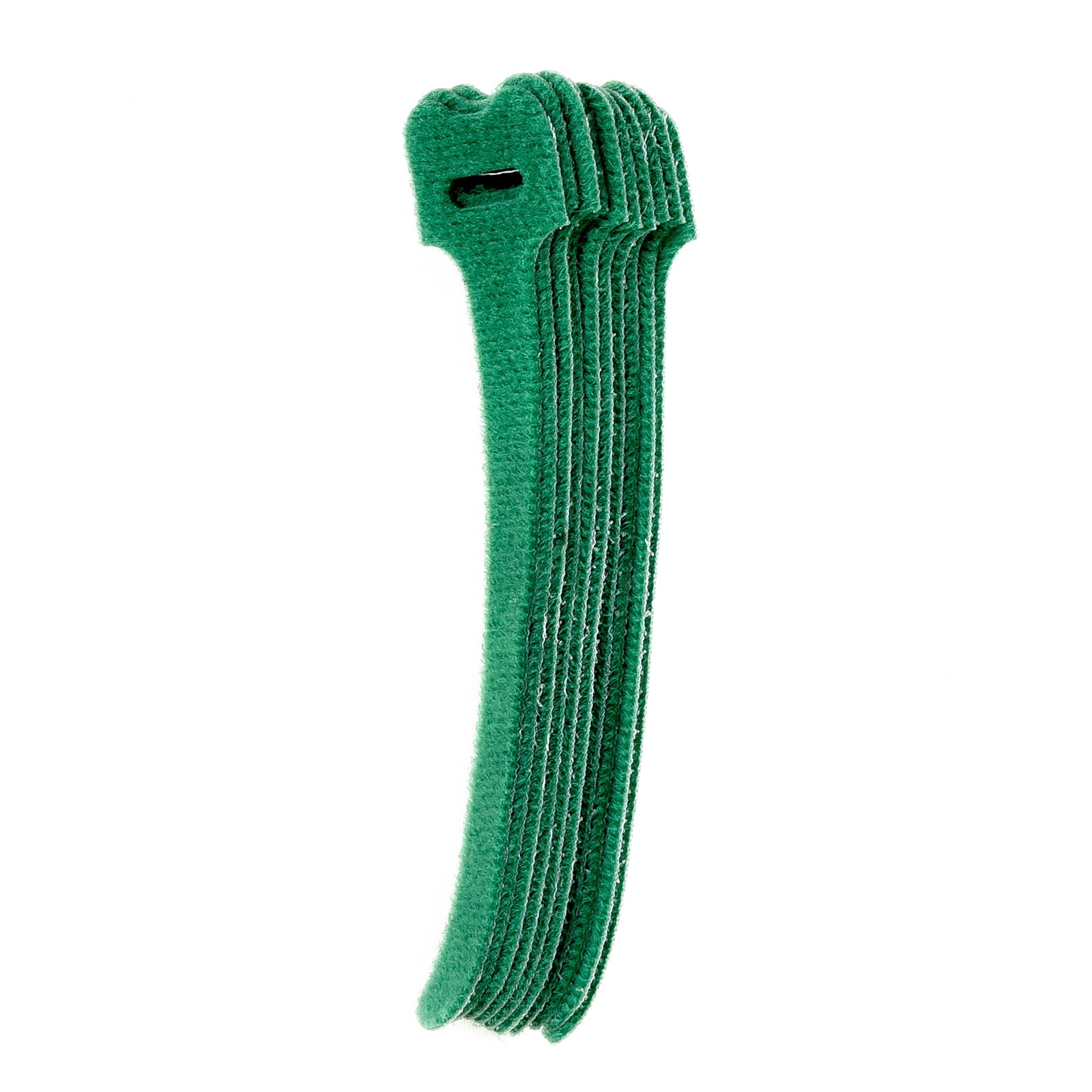 5-inch Green Hook and Loop, 5.6-lb Tensile Strength, 10-Pack