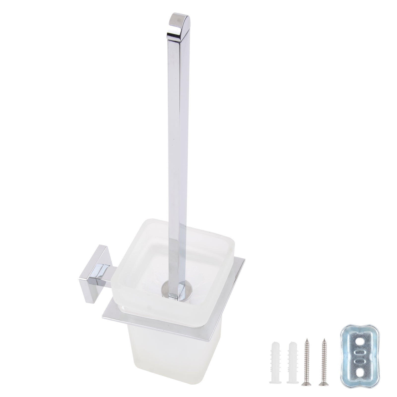 South Main Hardware Euro Toilet Brush Holder - Polished Chrome