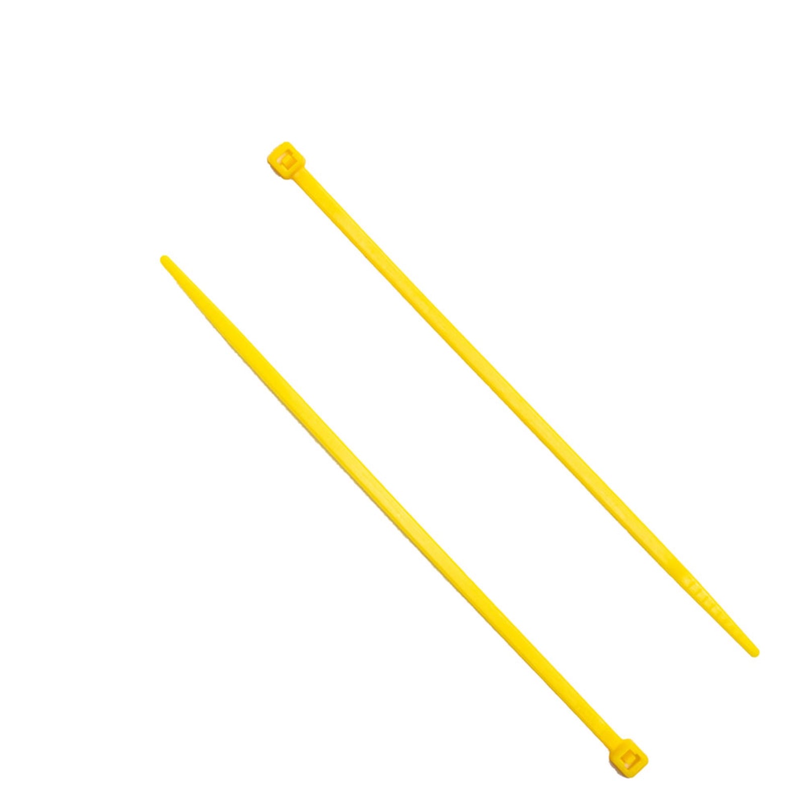 4-inch Hi-Vis Yellow Multi-Purpose Cable Tie, 18-lb Tensile Strength, UL 21 Listed, 100-Pack