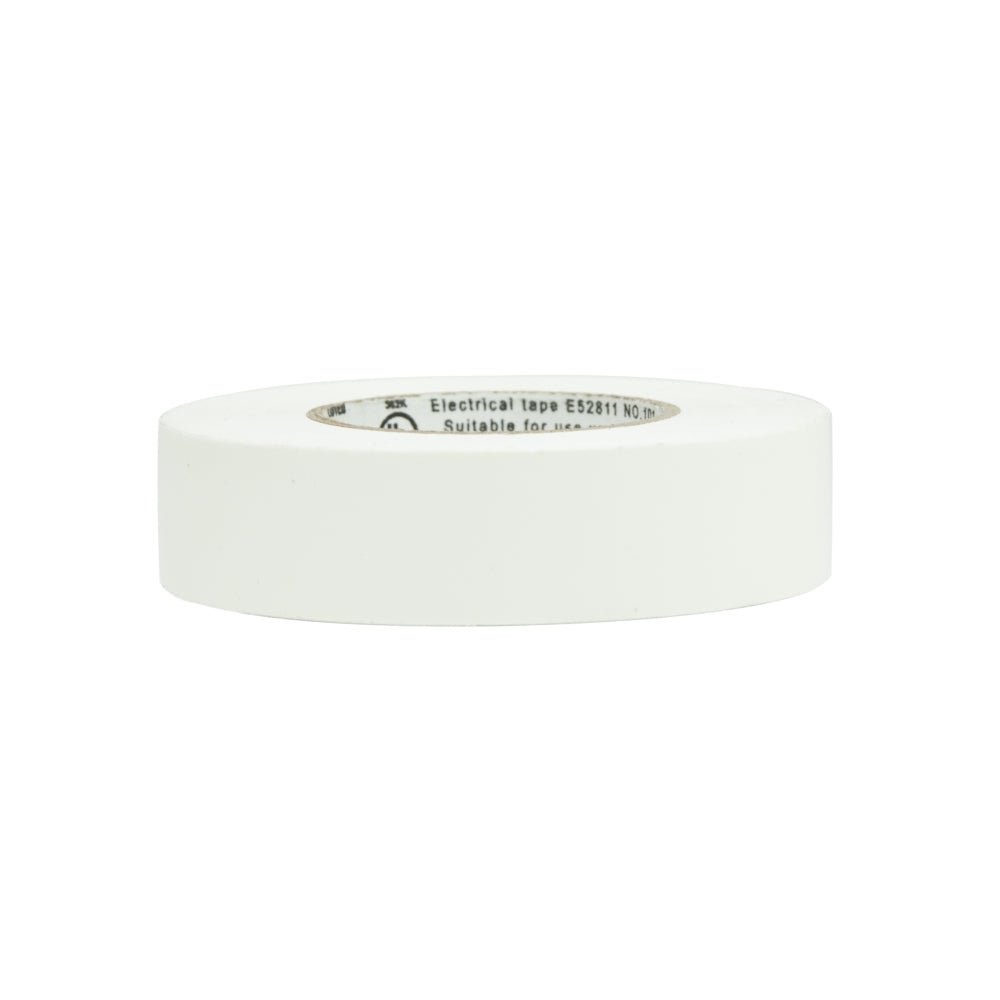 3/4-inch x 60-inch White Electrical Tape, UL 362K Listed